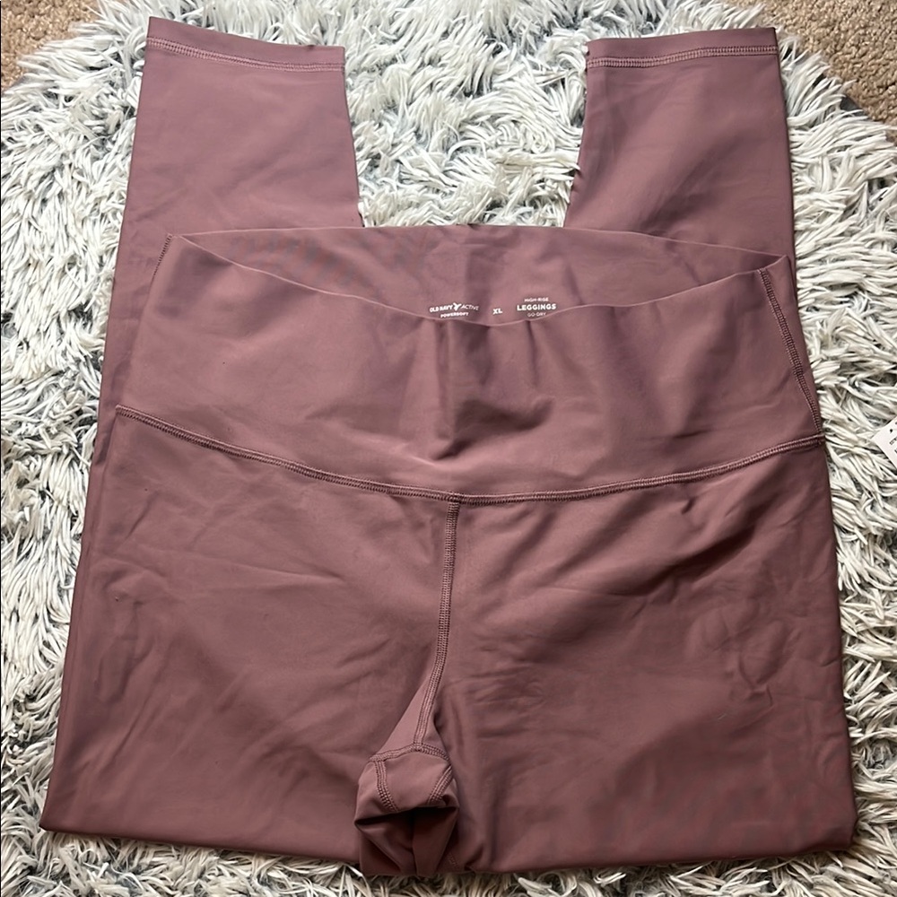 Old Navy Cropped High-Waisted Leggings - Mauve